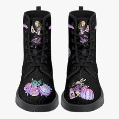 Pastel Goth Boots Alice in Wonderland Gifts - Pastel Goth Alice - Version 2 with Bats (JPREGPGA2)
