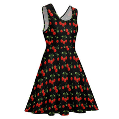 Red Cherry Rockabilly Summer Dress