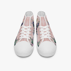 Alice in Wonderland high top womens sneakers - The White Rabbit and Alice hi top sneakers (JPSN5)