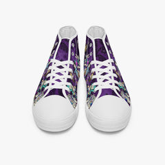 Alice In Wonderland Gothic Purple High Top Sneakers (JPAIWP)