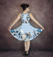 Blue Alice in Wonderland Dress (AABLUEA) Plus Size Friendly