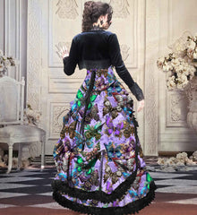 Steampunk Butterfly Ensemble - Victorian Bustle and Corset Set