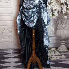 The Raven Corset Gown - Edgar Allan Poe Costume - Custom Victorian Raven Ensemble