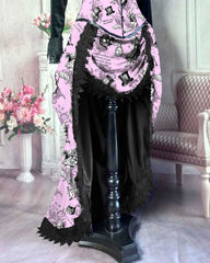 Pink Alice in Wonderland Victorian Corset Gown - Made to Measure