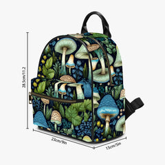Mushroom Core Green and Blue Forest Small Back Pack (JPBPMGB1)