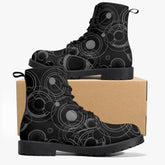 Gallifreyan Doctor Who Combat Boots - Gift for Whovian JPREG57)