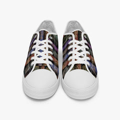 Vintage Library Books Lo top Sneakers - Librarian Shoes - Dark Academia Fun Sneakers (JP3993)