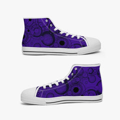 Gallifreyan Purple Hi Top Sneakers - Doctor Who Sneakers (JPSNGALL)