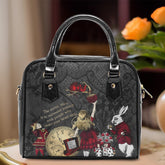 Alice in Wonderland Quote Handbag "The secret, Alice" (JPRGQS)