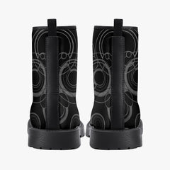 Gallifreyan Doctor Who Combat Boots - Gift for Whovian JPREG57)
