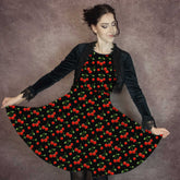 Sweet Cherry Dreams Dress - Plus Size Friendly - (Thicker Fabric)