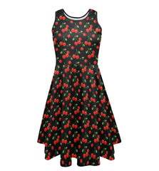 Sweet Cherry Dreams Dress - Plus Size Friendly - (Thicker Fabric)