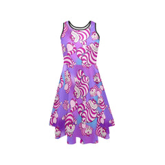 The Cheshire Cat - Alice in Wonderland Dress - Crazy Pink and Purple