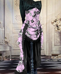 Pink Alice in Wonderland Victorian Corset Gown - Made to Measure