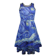 Van Gogh Starry Night Party Dress - Art Gallery Dress