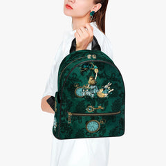 Alice in Wonderland Bottle Green Small Backpack - Student Back Pack - Alice Cosplay Bag (JPBPGA)