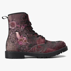 Gothic Memento Steampunk Lace Up Combat Boots - (JPREG41)