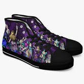 Alice In Wonderland Gothic Purple High Top Sneakers (JPAIWP)