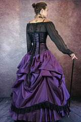 Victorian Purple Bridal Ensemble - The Majestica Ensemble - Made to measure