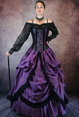 Victorian Purple Bridal Ensemble - The Majestica Ensemble - Made to measure