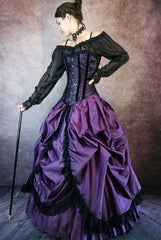 Victorian Purple Bridal Ensemble - The Majestica Ensemble - Made to measure