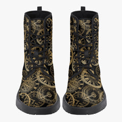Steampunk Clock Combat Boots (JPREGSTEAM41)