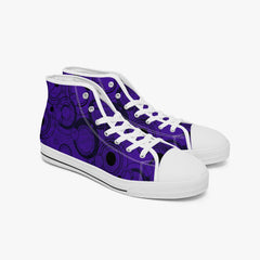 Gallifreyan Purple Hi Top Sneakers - Doctor Who Sneakers (JPSNGALL)