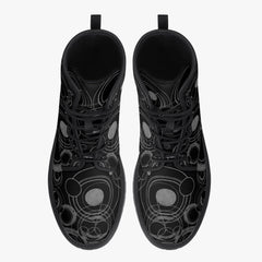 Gallifreyan Doctor Who Combat Boots - Gift for Whovian JPREG57)