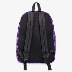 Mushroomcore Purple and Pink School Backpack - Forestcore Vibrant Travel Bag (JPMUSHPP1)