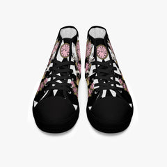 Alice in Wonderland Pink and White Mad Hatter Sneakers (JP4001)