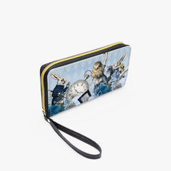 Alice in Wonderland Blue Wrist Wallet - Zipper Purse (JPBLUEAW)