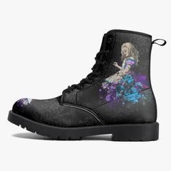 Alice in Wonderland Boots - Alice Tumbling Down the Rabbithole Gothic Boots (JPREG15)