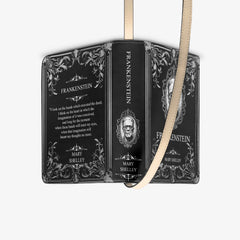 Frankenstein Book Shoulder Purse - Mary Shelley Book Bag