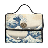 The Great Wave Satchel Bag - Hokusai, Japanese Art Shoulder Purse