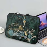 Alice In Wonderland Bottle Green Laptop Bag - Wonderland for Work - Notebook Bag