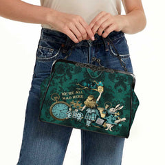 Alice in Wonderland Kisslock Purse – Vintage Style Green Handbag