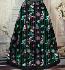 Green Alice in Wonderland Victorian Corset Gown - Made to Measure