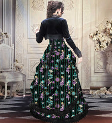 Green Alice in Wonderland Victorian Corset Gown - Made to Measure