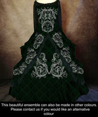 Baroque Scrolls Victorian Corset Gown - Made to Measure - Plus Size Friendly