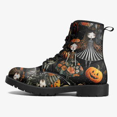 Spooky Halloween Dolls Combat Boots - Fun Gothic Boots.