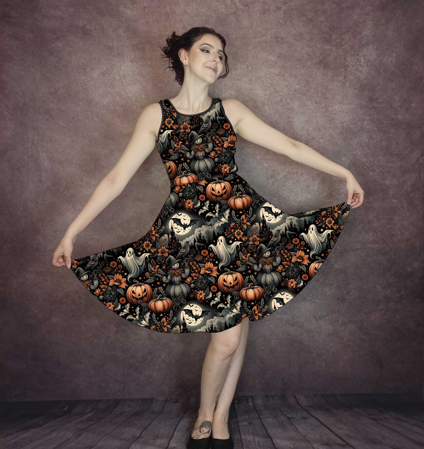 Halloween Spooky Dress - Fun Gothic Party Dress