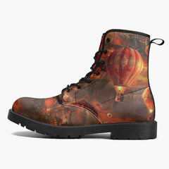 Hot Air Balloon Steampunk lace up Boots