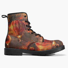 Hot Air Balloon Steampunk lace up Boots