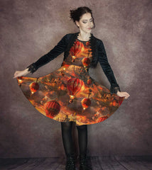 Vintage Hot Air Balloon Steampunk Dress (Thicker Fabric)