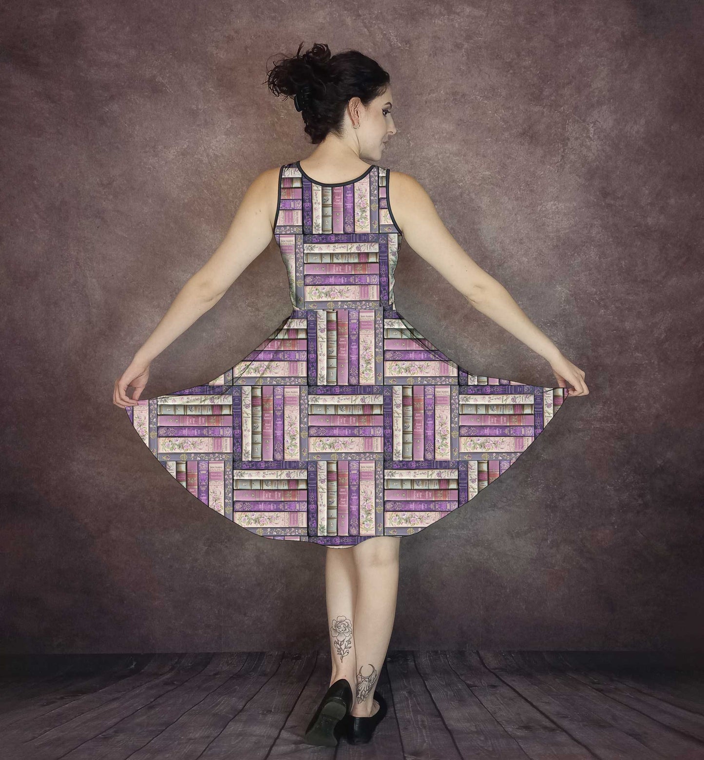 Jane Austen Fun Party Dress - Librarian Dress - Plus Size Friendly