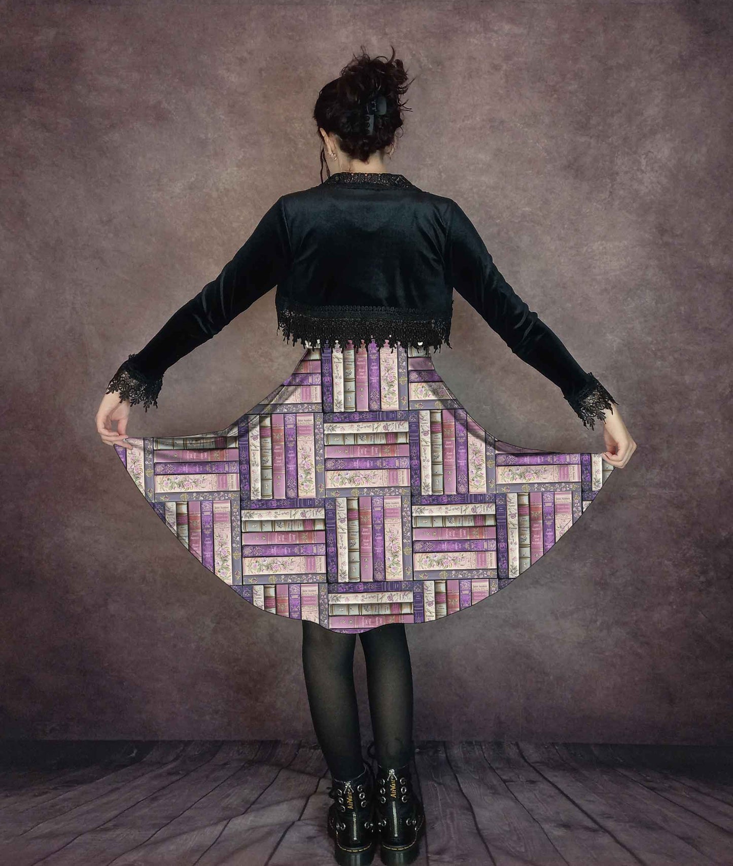 Jane Austen Fun Party Dress - Librarian Dress - Plus Size Friendly