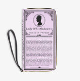 Lady Whistledown's Society Papers Wallet - Lavender Bridgerton Purse