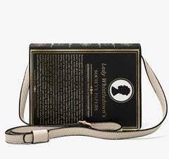 Lady Whistledown's Society Papers Book Purse - Black Bridgerton Book Bag