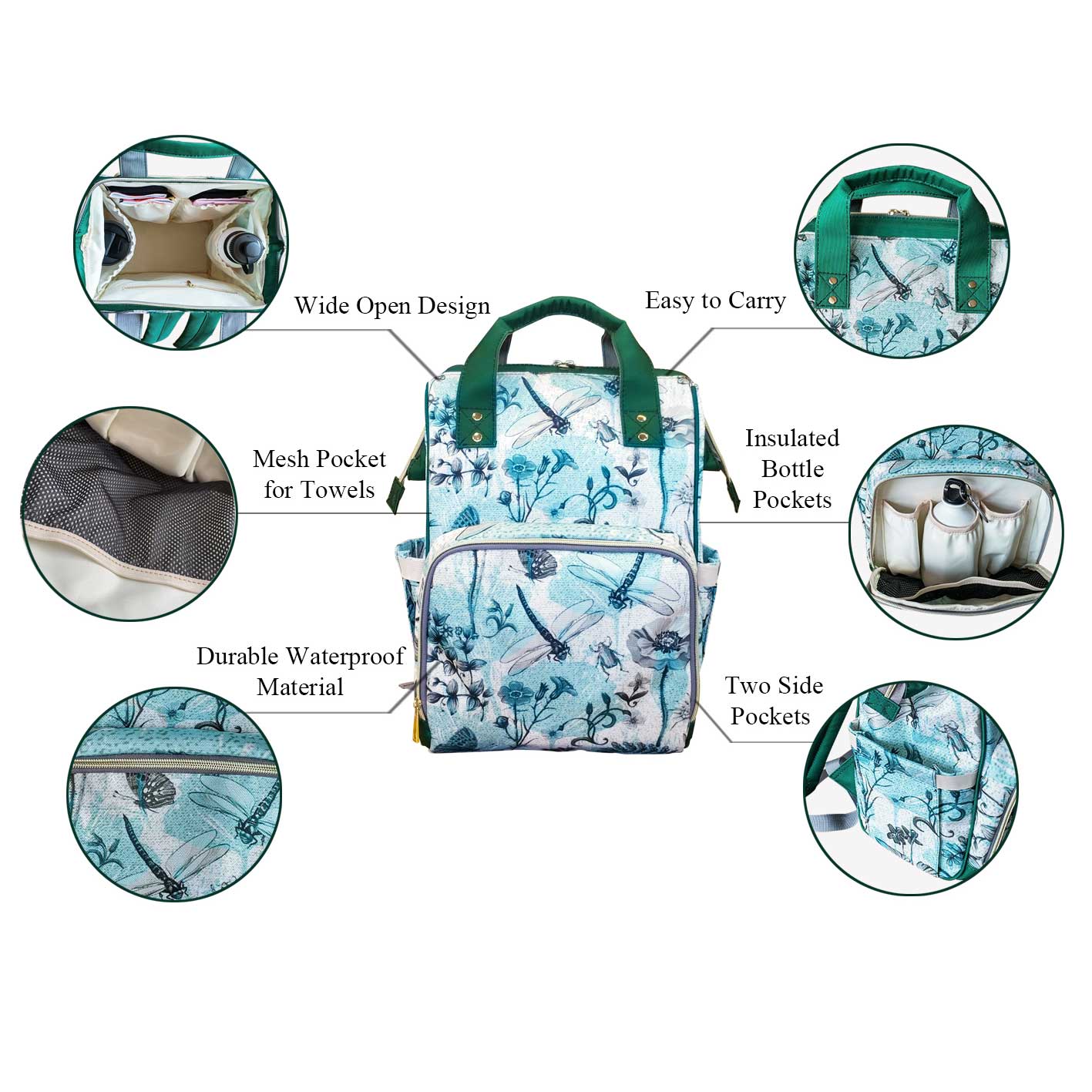 Alice in Wonderland - Diaper Bag - Multi Use Craft Bag (ADIA1)