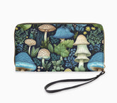 Mushroomcore Zippered Wallet - Mushroom Core - Cottage Core Purse (JPZWMUSH3)